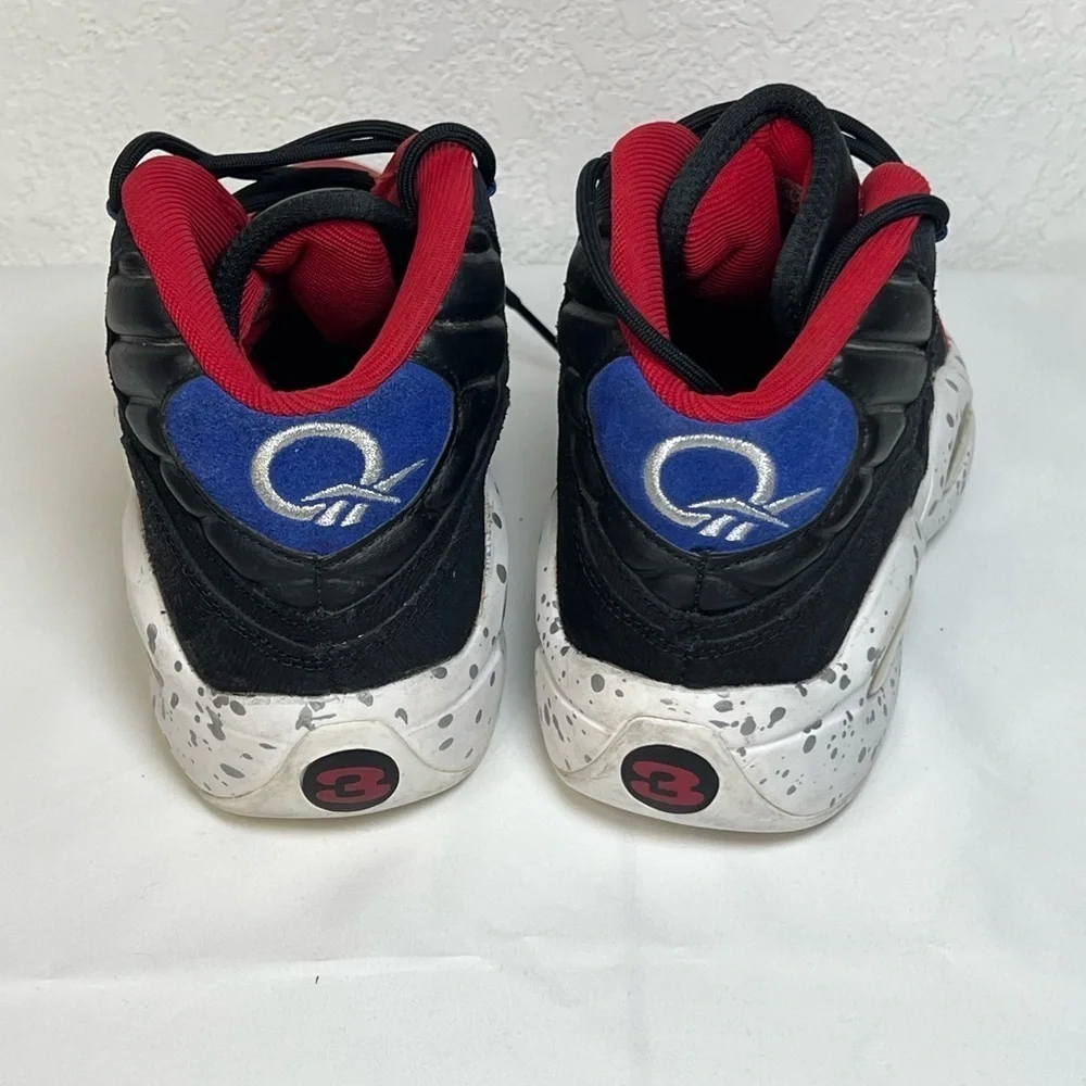 Reebok Black and Red High-Top Sneakers